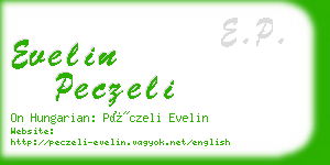 evelin peczeli business card